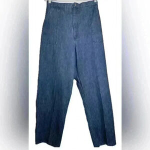 Sears Vintage Women's Plus Size Stripe Jean Pants (225)